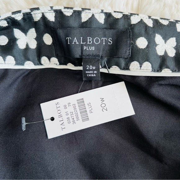 Talbots Jacquard metallic butterfly skirt - Picture 6 of 8